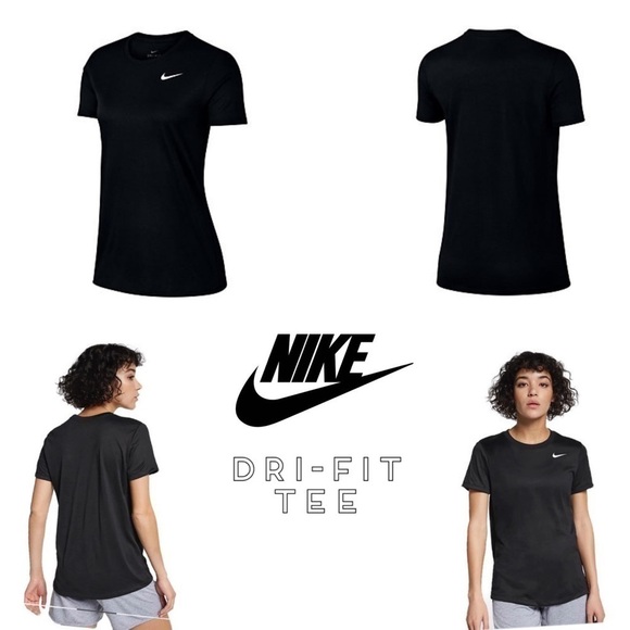 Nike Black Dri-Fit Cotton Tee T-Shirt Size 1X Plus - Picture 1 of 1